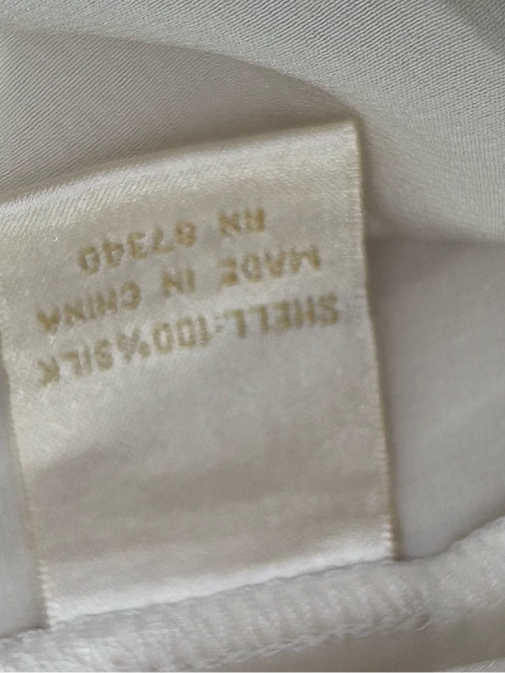 🥃MAKE OFFER🥃 Gold Hawk Ivory Silk Draped Sleeveless Blouse Asymmetric MED - Picture 5 of 8